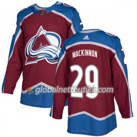 Colorado Avalanche Hockeydrakt Nathan MacKinnon 29 2017-2018 Rød Adidas Authentic - Herre